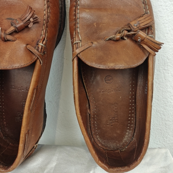 Allen Edmonds Kingsfield Loafers Slip-on Brown Leather Tassel Moc Toe Men's 10 - Picture 10 of 12